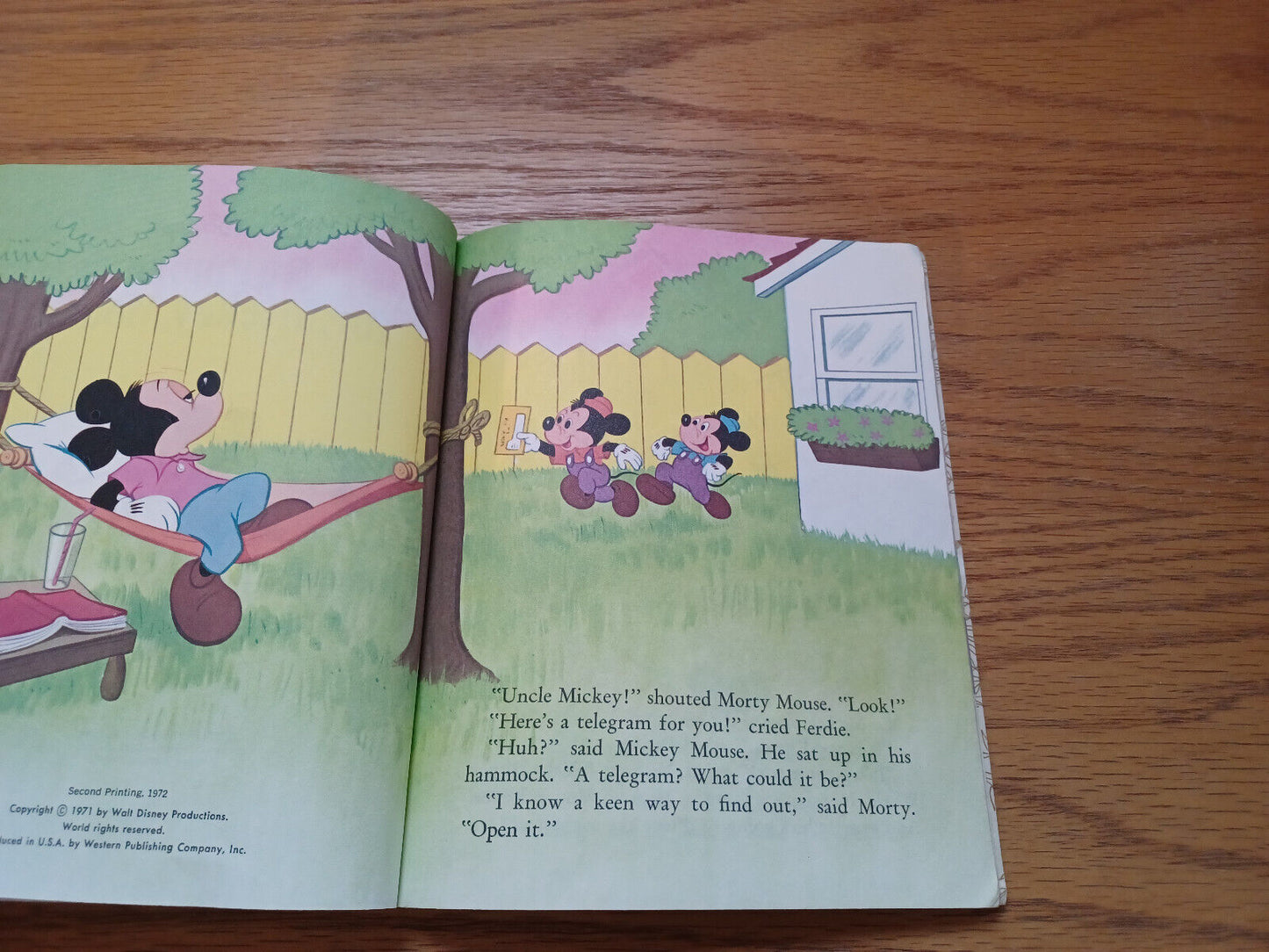 Walt Disney's Surprise For Mickey Mouse 1972 Golden Book