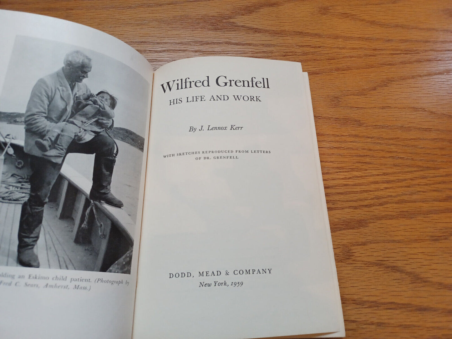 Wilfred Grenfell His Life And Work J Lennox Kerr 1959 Hardcover Dodd Mead