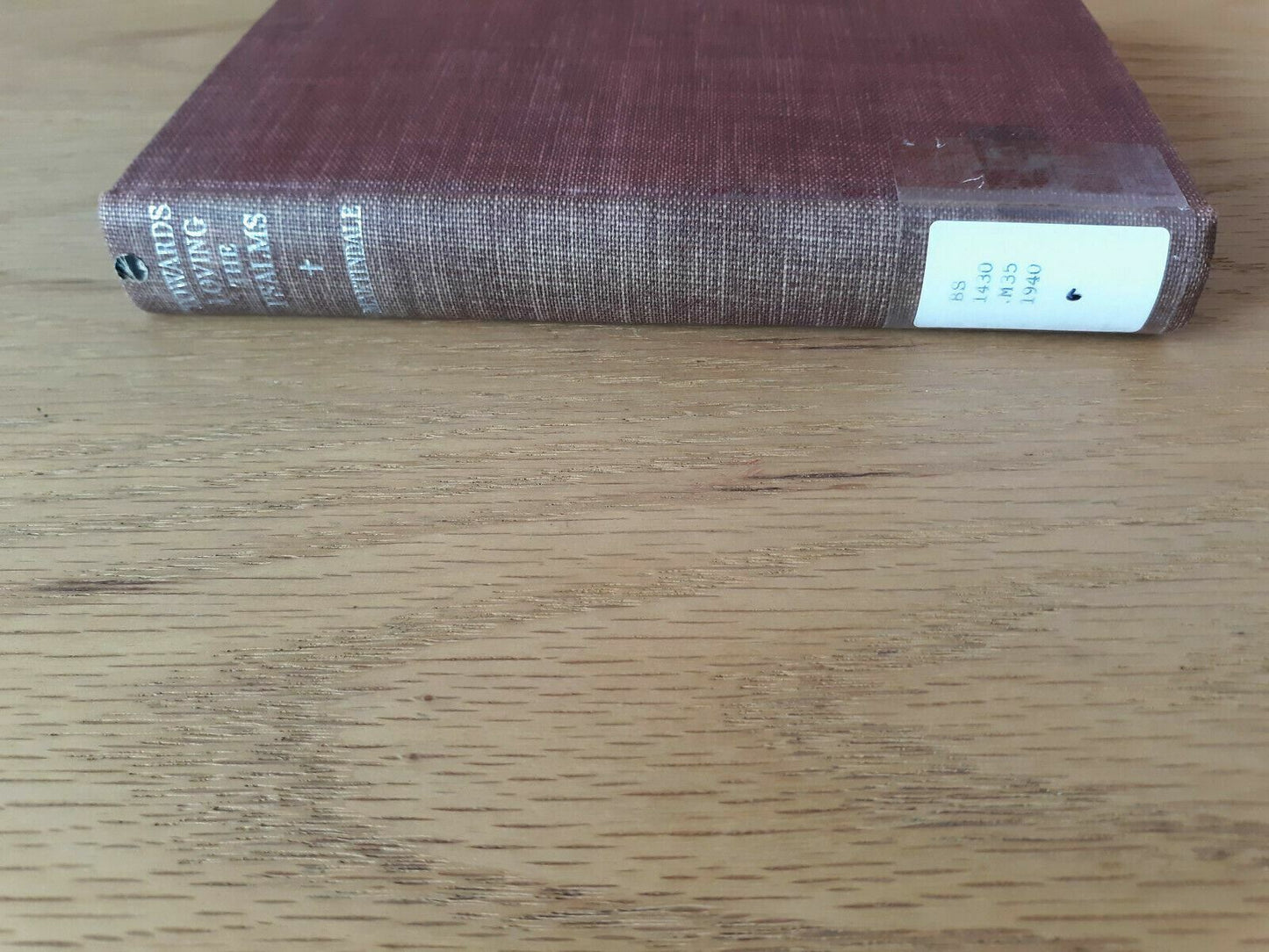 Towards Loving the Psalms Hardcover 1940 C. C. Martindale Sheed & Ward