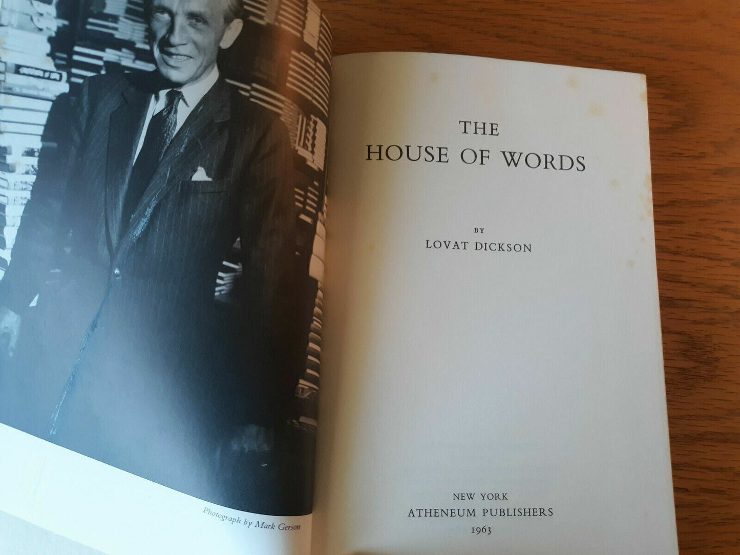 The House Of Words Hardcover 1963 Lovat Dickson 1st American Edition Atheneum