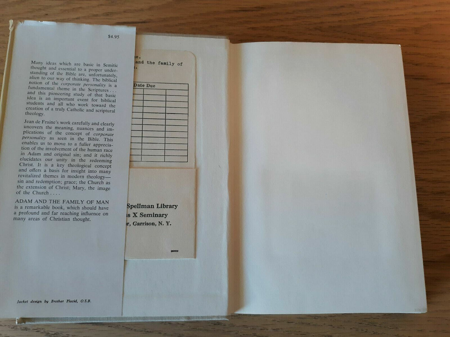 Adam and the family of man Hardcover 1965 Jean de Fraine Dust Jacket