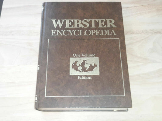 Webster Encyclopedia One Volume Edition Hardcover – 1985