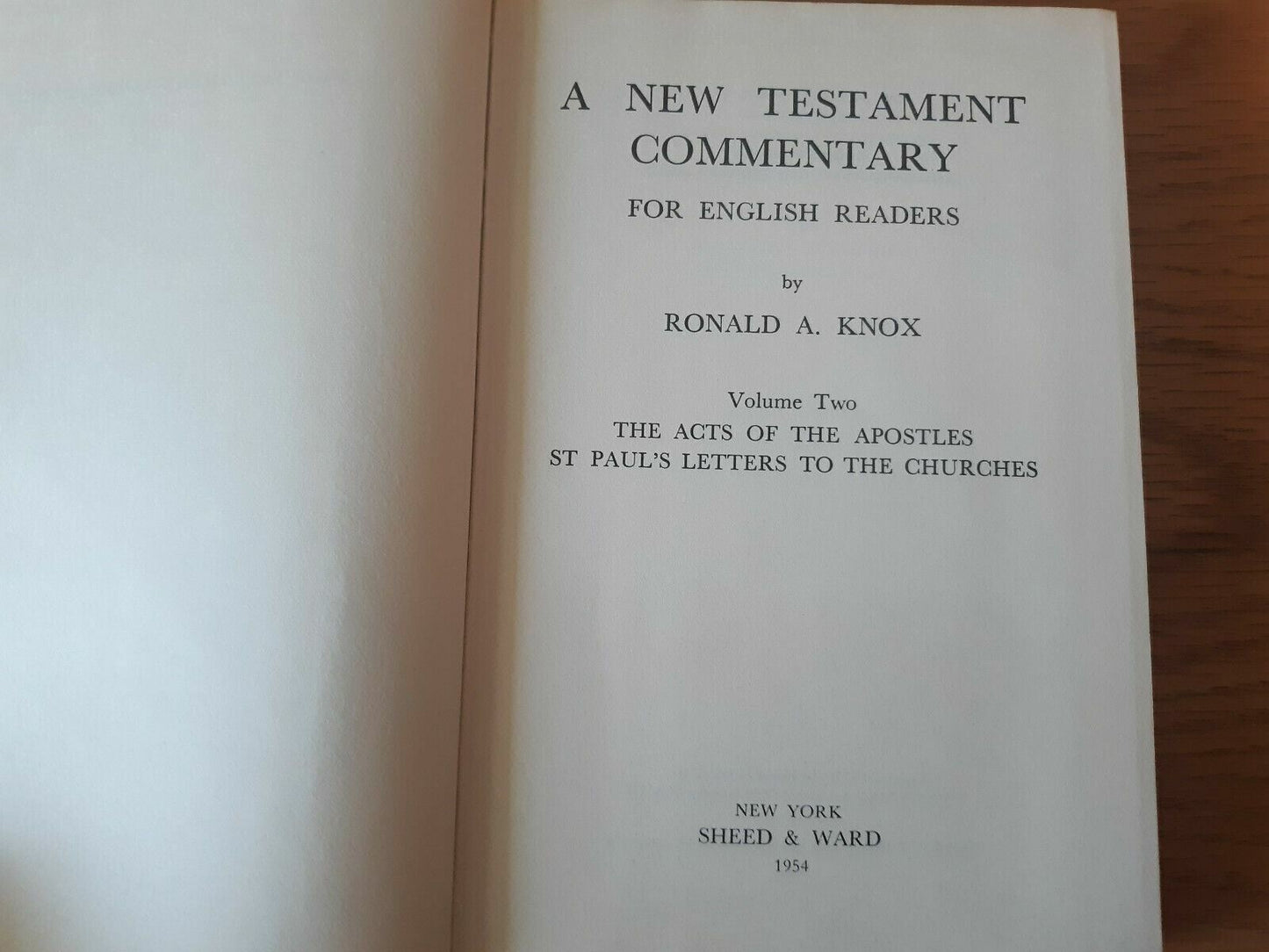 A New Testament commentary for English readers The acts of the apostles 1954