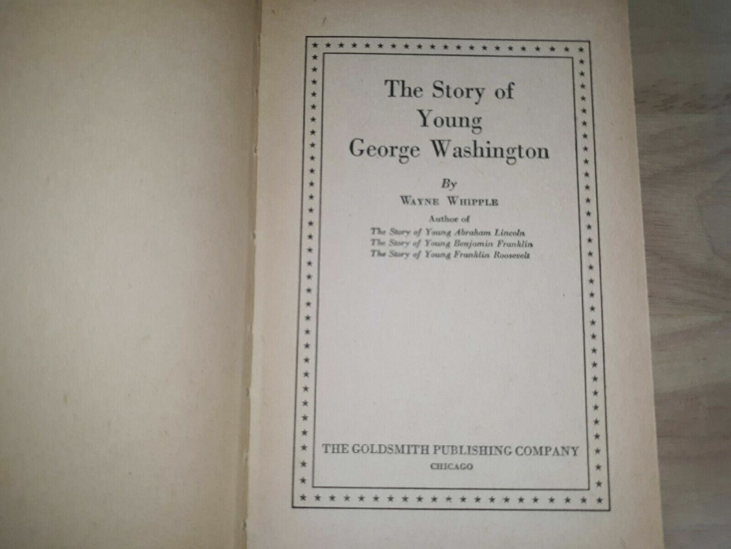 The story of young George Washington Hardcover – 1934 by Wayne Whipple