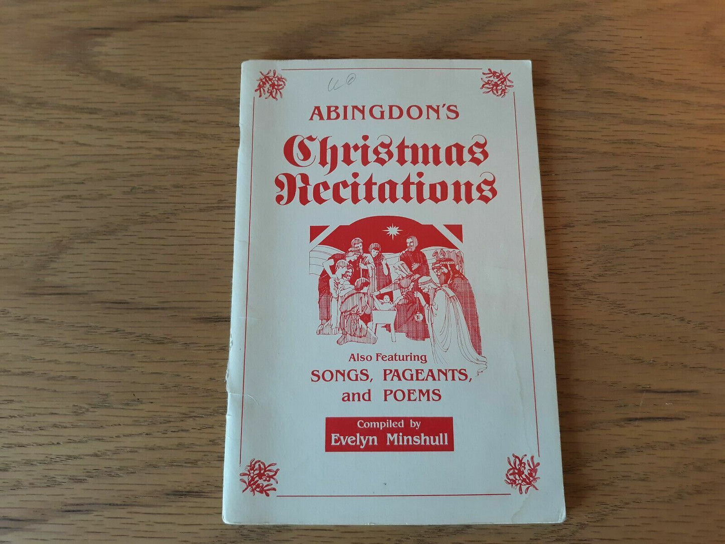 Abingdon's Christmas Recitations Paperback 1985 Evelyn Minshull