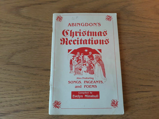 Abingdon's Christmas Recitations Paperback 1985 Evelyn Minshull