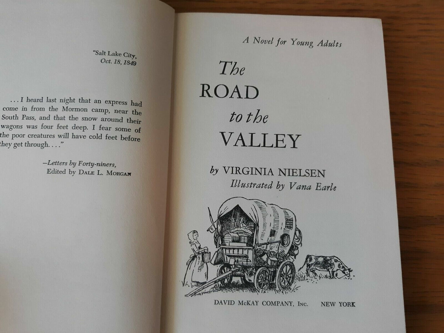 The Road to the Valley Hardcover 1961 by Virginia Nielsen