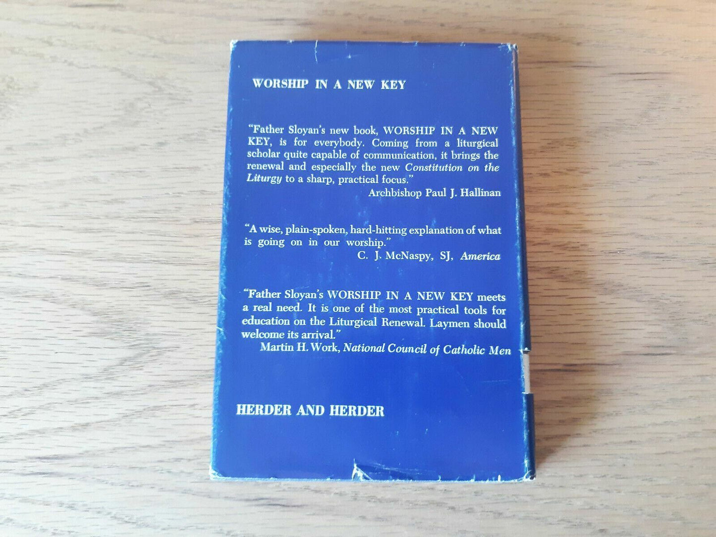 Worship in a New Key Hardcover 1965 by Gerard S Sloyan (Author) w/DJ