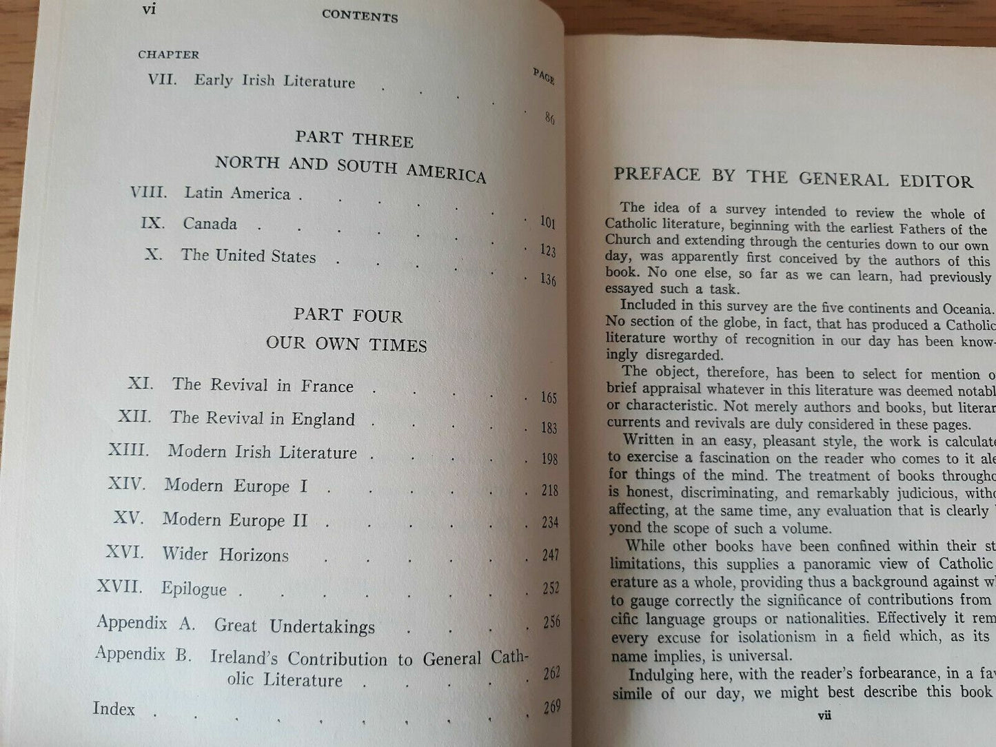 A Survey of Catholic Literature Revised Edition HC 1949 by Brown And McDermott