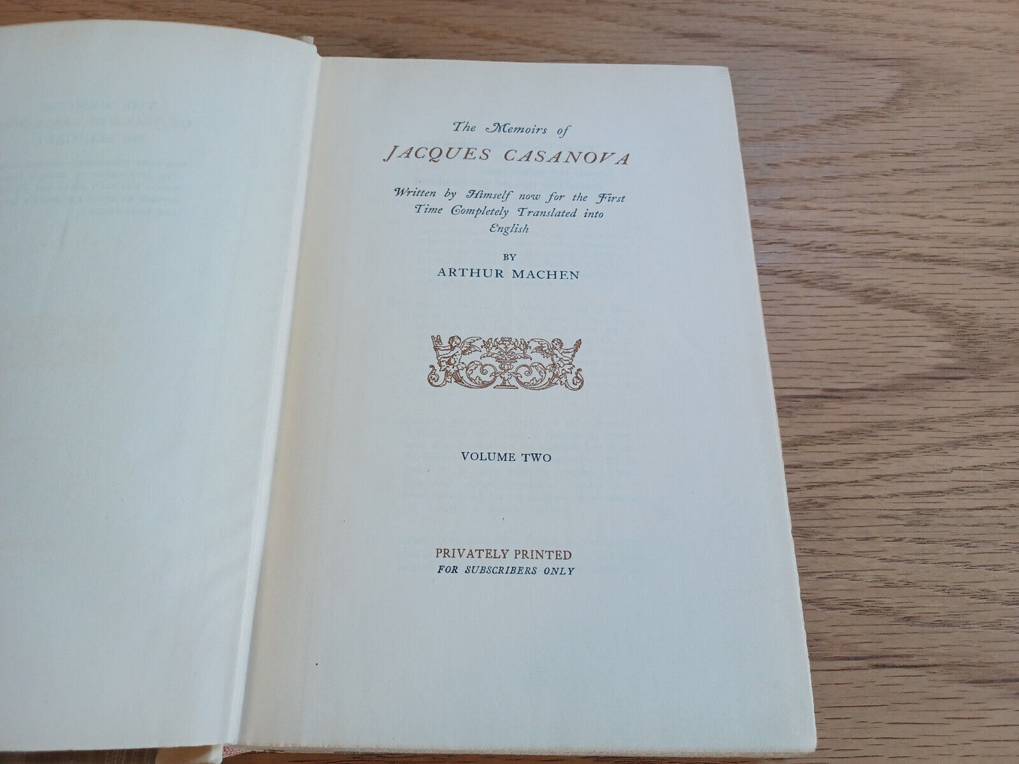 The Memoirs Of Jacques Casanova By Arthur Manchen Vol 2