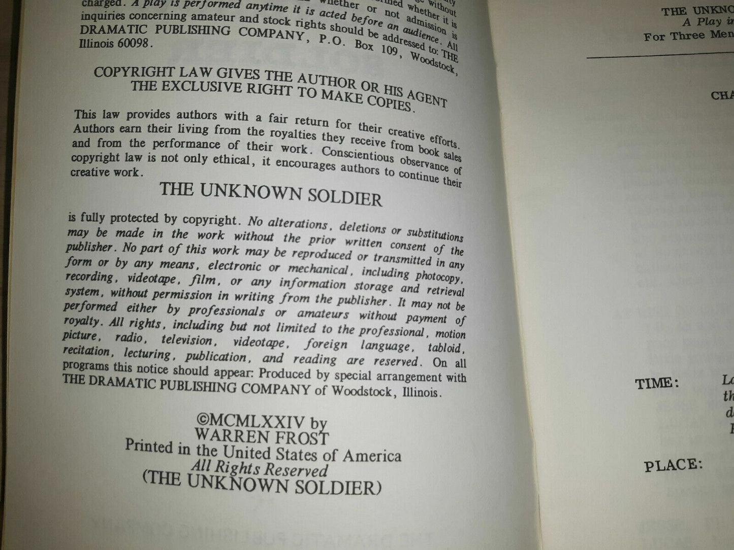 The Unknown Soldier Paperback – 1974 by Warren Frost (Author)