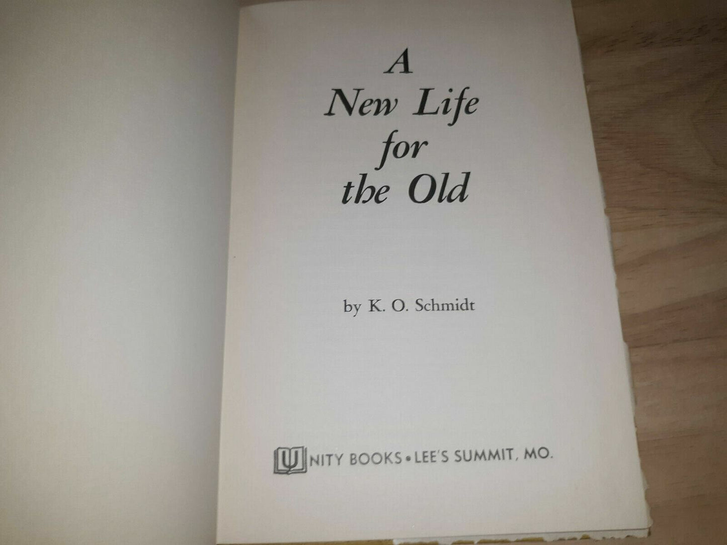A new life for the old Hardcover – 1968 by K. O Schmidt (Author) 1st Printing