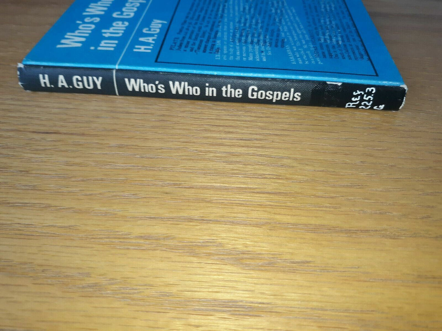 Who's who in the gospels Hardcover – 1966 by Harold A Guy (Author) HC