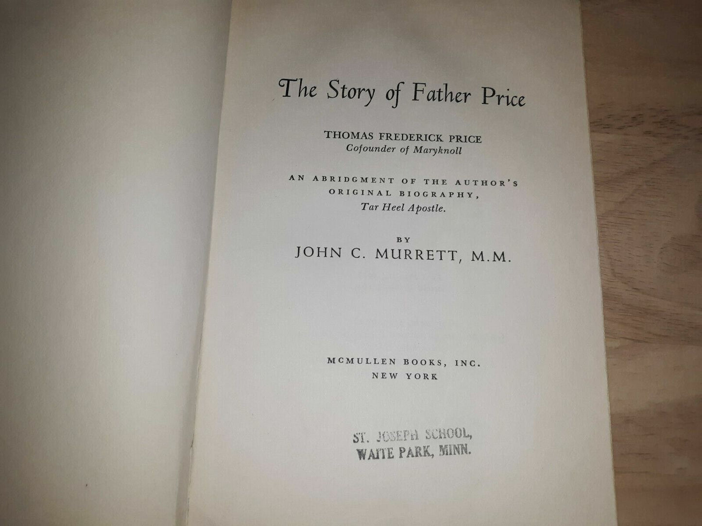 The story of Father Price Hardcover – 1954 by John Murrett (Author)