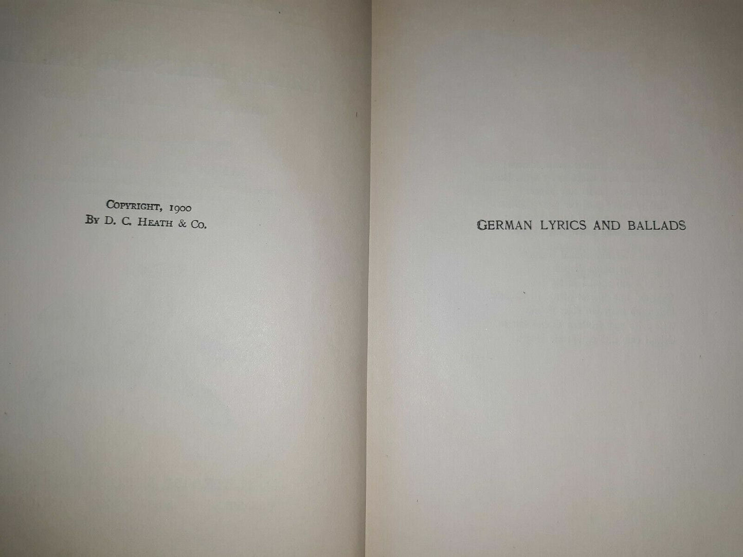 German Lyrics and Ballads Hardcover – 1912 by James Taft Hatfield (Author)
