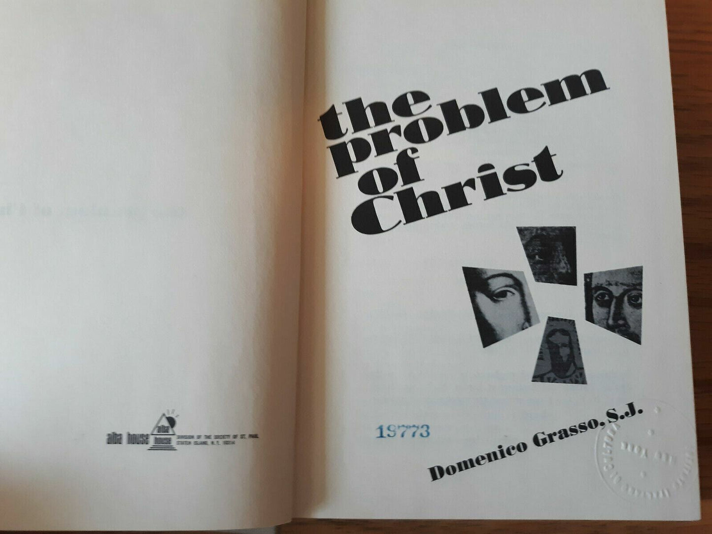 The problem of Christ Hardcover 1969 by Domenico Grasso (Author)