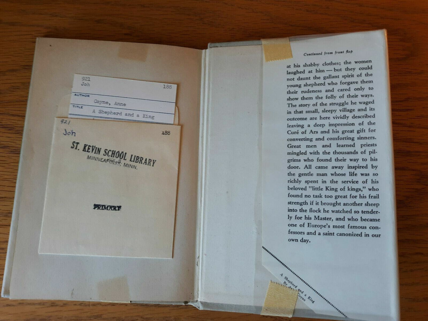 A Shepherd and a King Hardcover 1939 Anne Coyne Dust Jacket