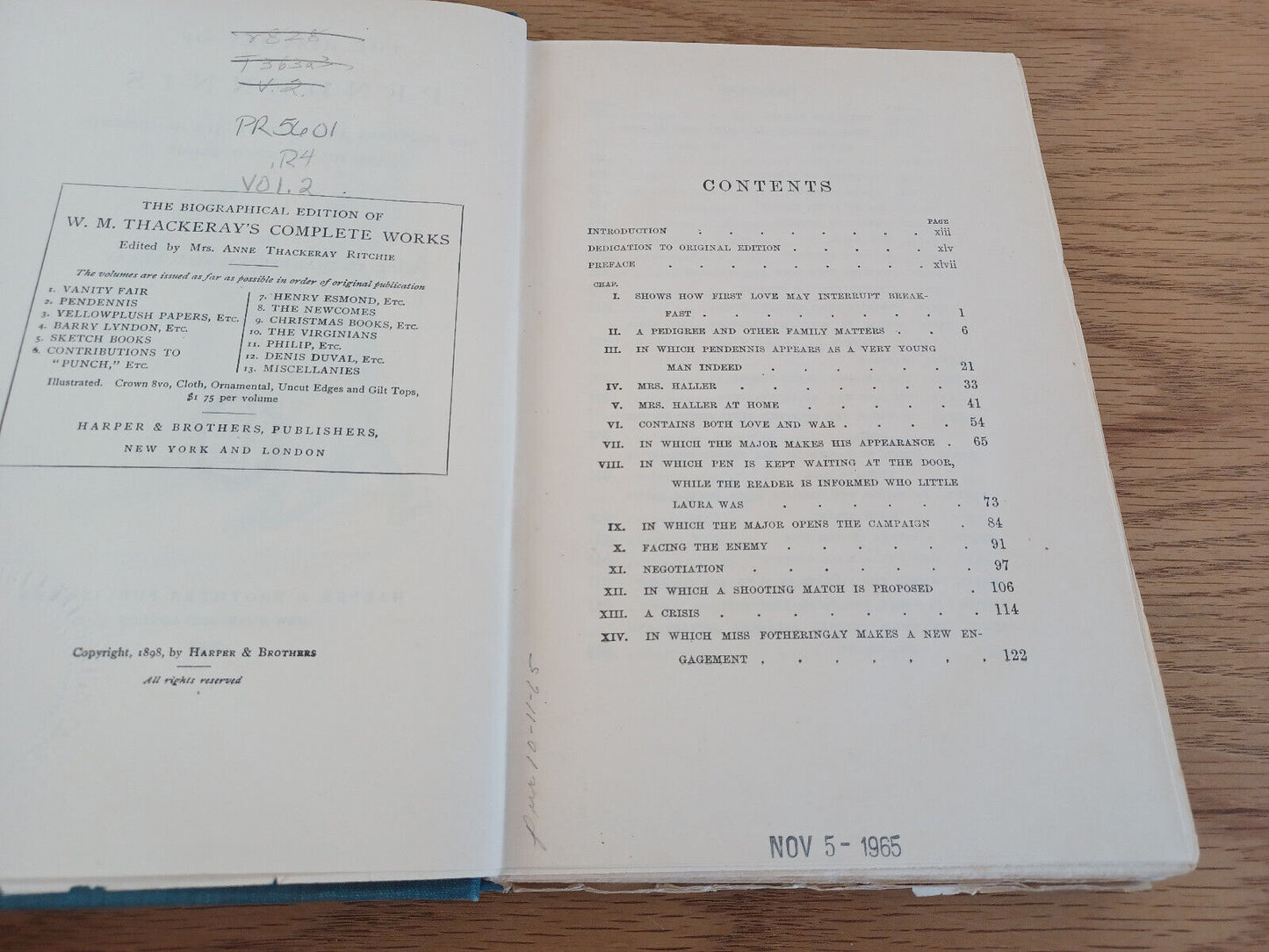 The History Of Pendennis By William Makepeace Thackeray 1898