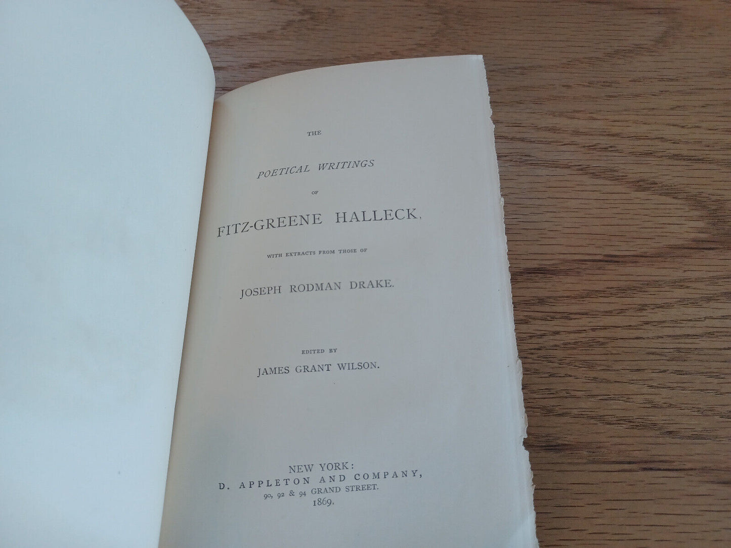 The Poetical Writings Of Fitz Greene Halleck 1869 Edited By James Grant Wilson