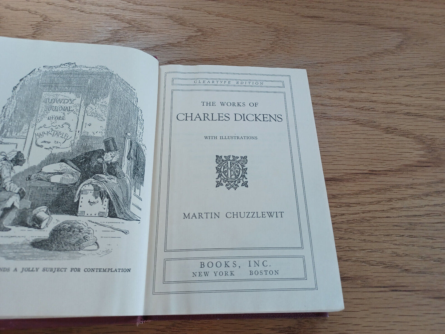 The Works Of Charles Dickens Martin Chuzzlewit Cleartype Edition