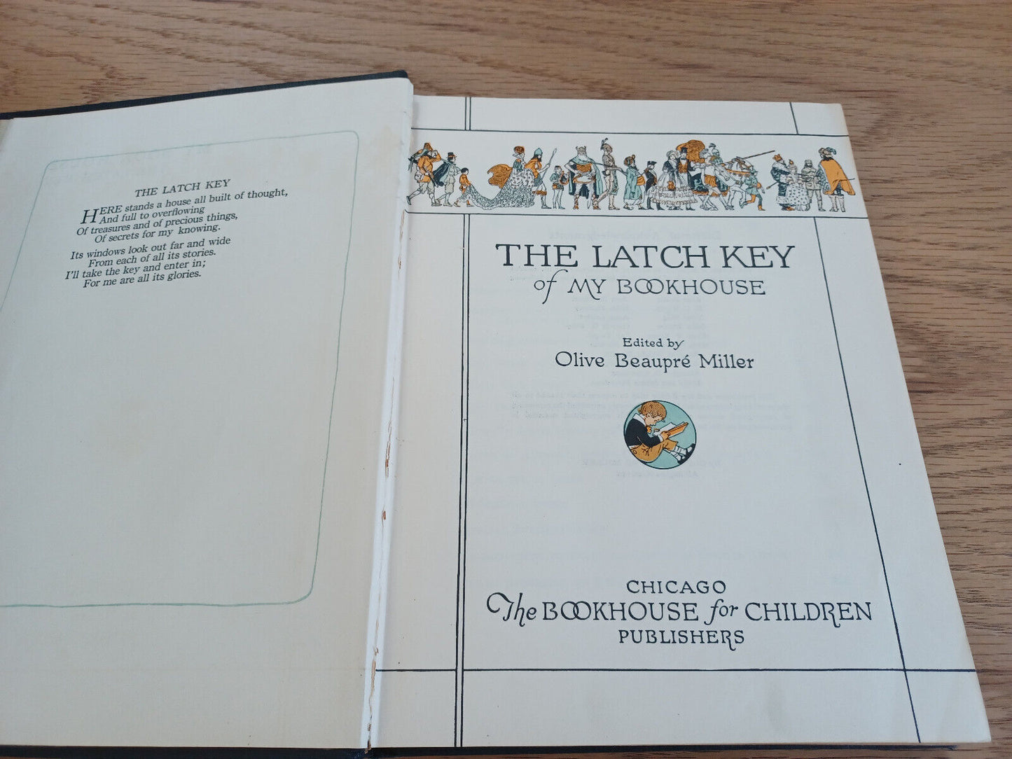 The Latch Key Of My Bookhouse 1921 Olive Beaupre Miller