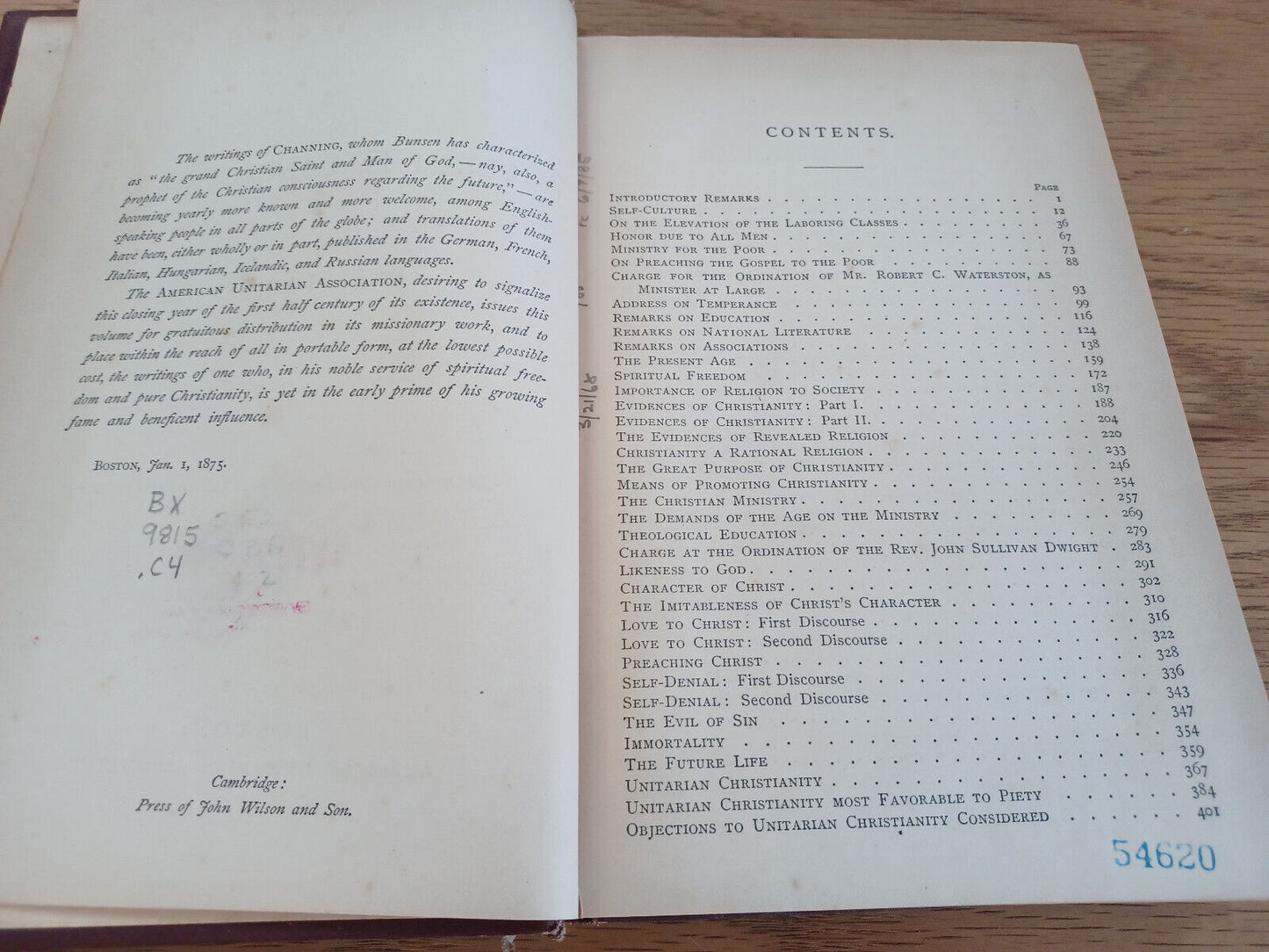 The Works Of William E Channing 1878 American Unitarian Association