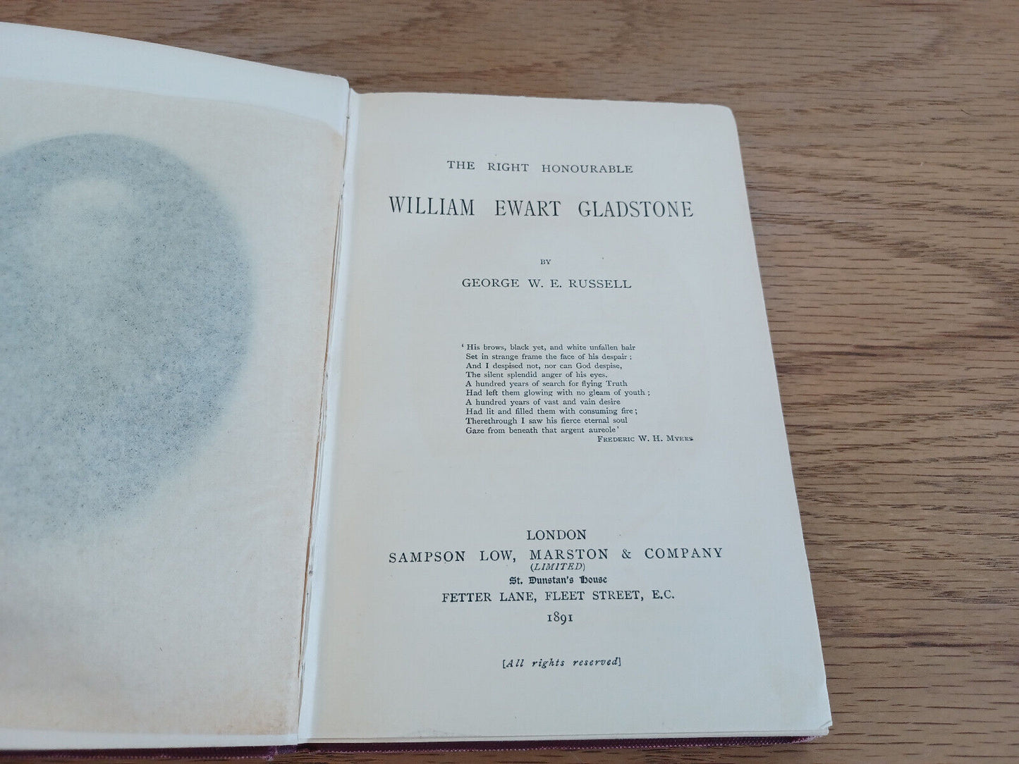 The Right Honourable William Ewart Gladstone By George W E Russell 1891