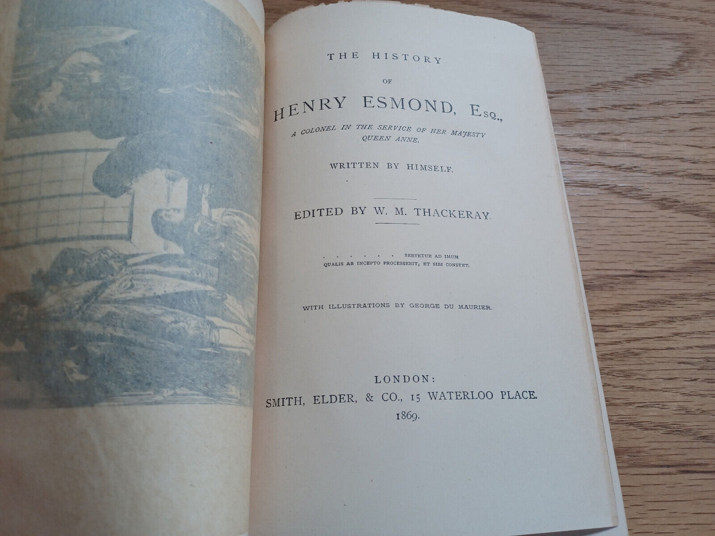 The History Of Henry Esmond W M Thackeray 1869