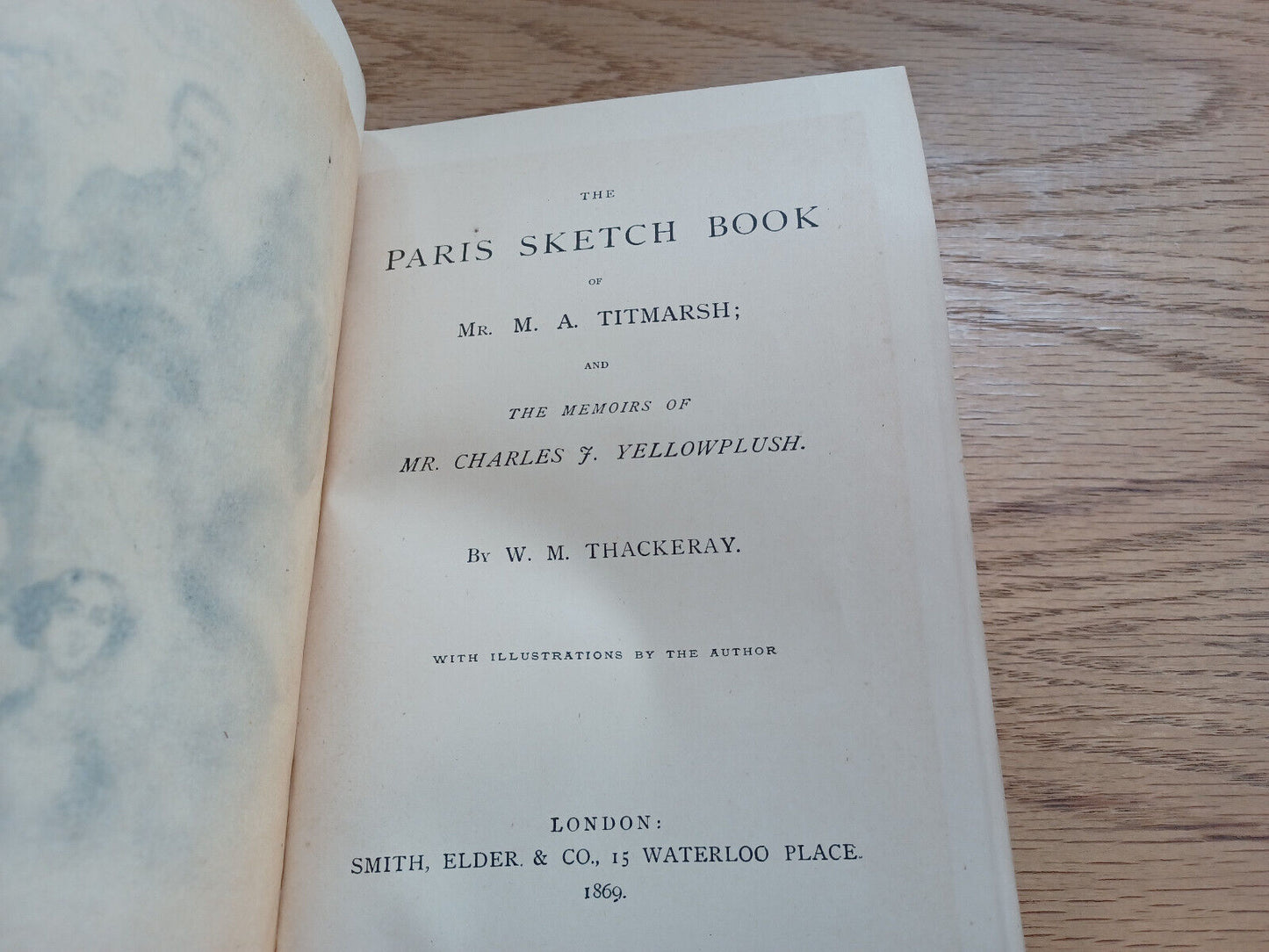 The Paris Sketch Book Of M A Titmarsh By W M Thackeray 1869