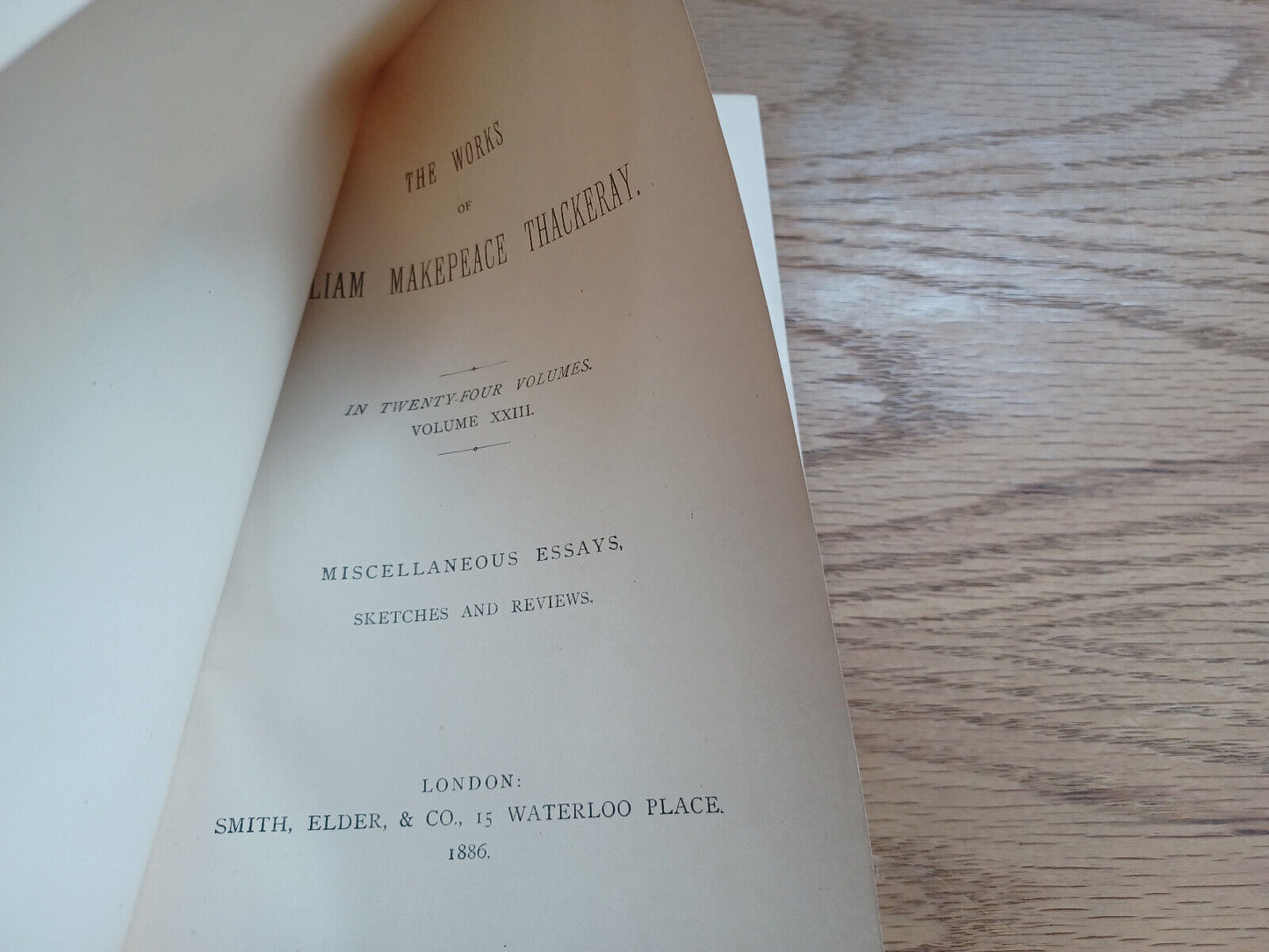 The Works Of William Makepeace Thackeray Miscellaneous Essays 1886