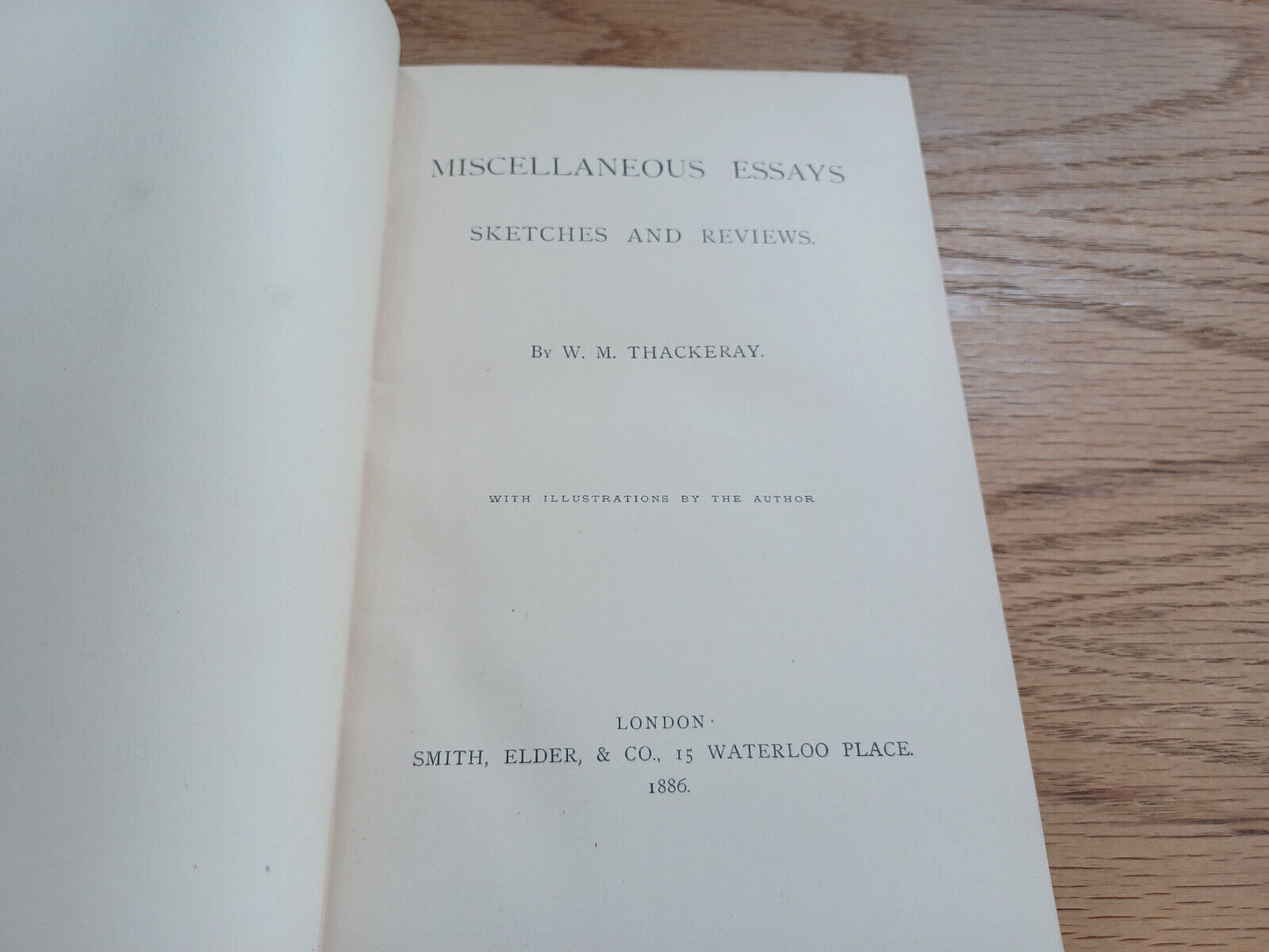 The Works Of William Makepeace Thackeray Miscellaneous Essays 1886