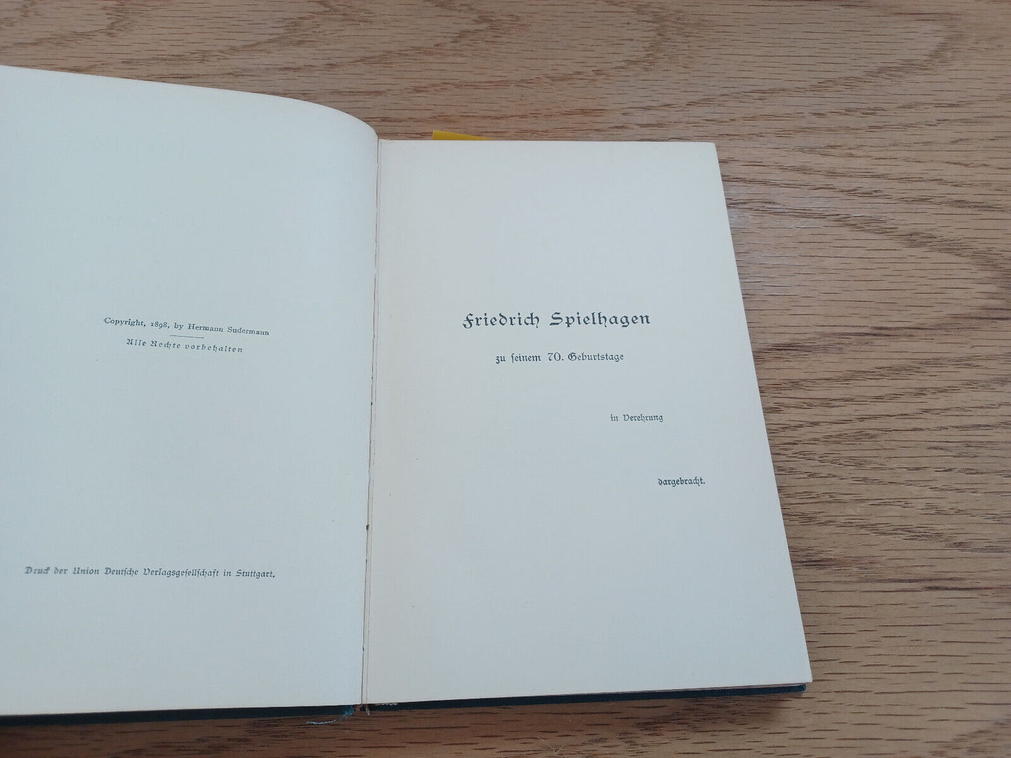 Die Drei Reiherfedern Von Hermann Sudermann 1900 Dreizehnte Auflage