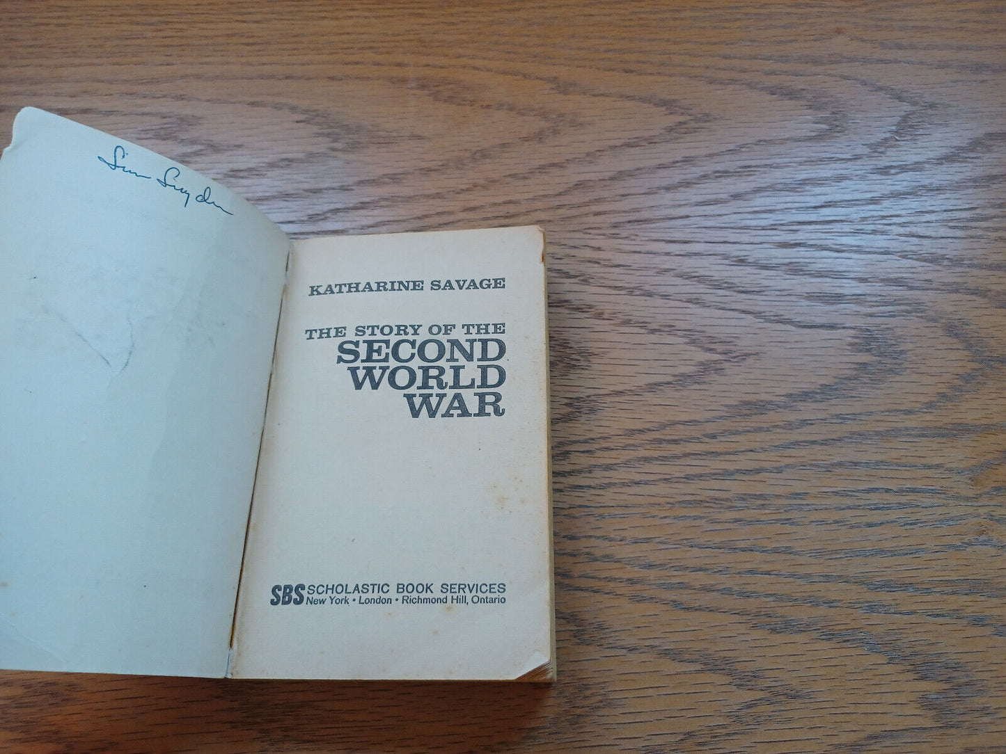 The Story Of The Second World War Katharine Savage 1966